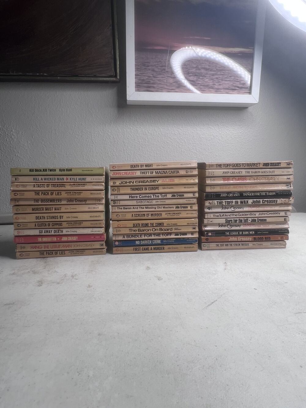 BIG Lot 38 JOHN CREASEY Vintage Books TOFF SERIES Baron & The Chinese Puzzle
